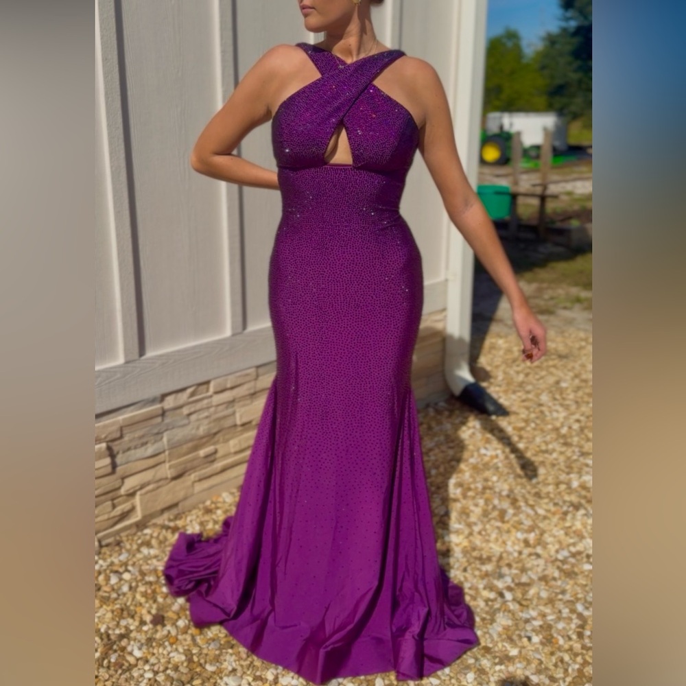Sherri Hill 54850 Purple Gown